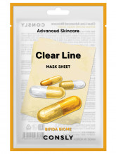 Clear Line Тканевая маска Восстанавливающая с пробиотиками 25мл