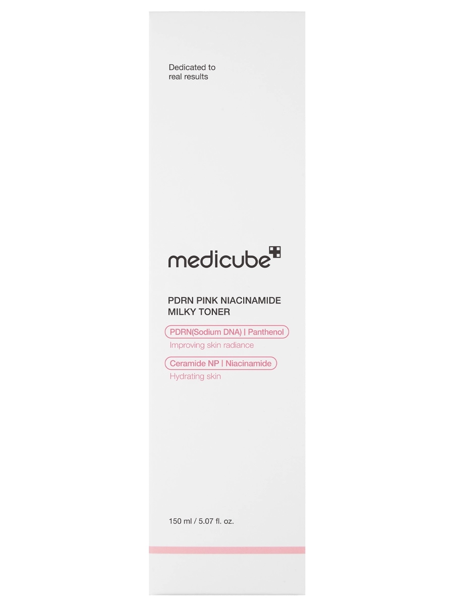Тонер молочный с ПДРН и ниацинамидом PDRN Pink Niacinamide Milky Toner 150мл от Medicube + 3