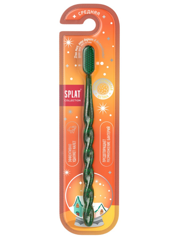 Collection Зубная щетка Белоснежная улыбка Medium 1шт от Splat + 1