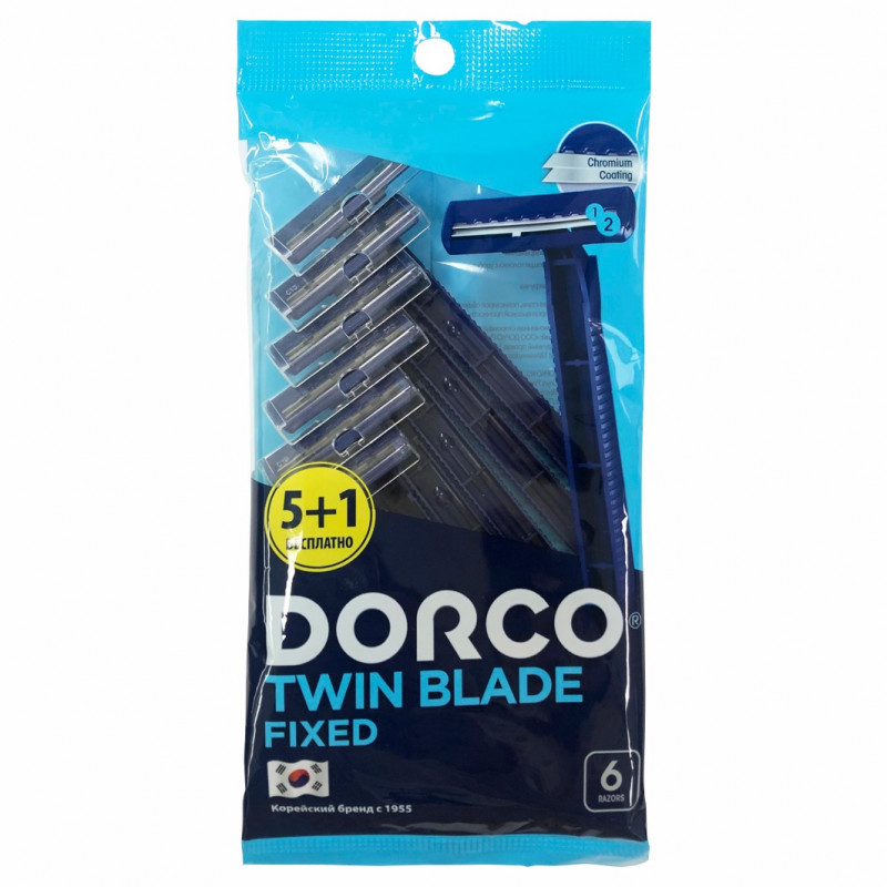 Станок для бритья одноразовый 6шт от DORCO + 1