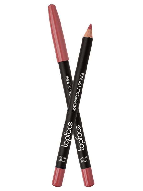 Карандаш для губ водостокий Waterproof Lipliner, тон 109 от TopFace + 1