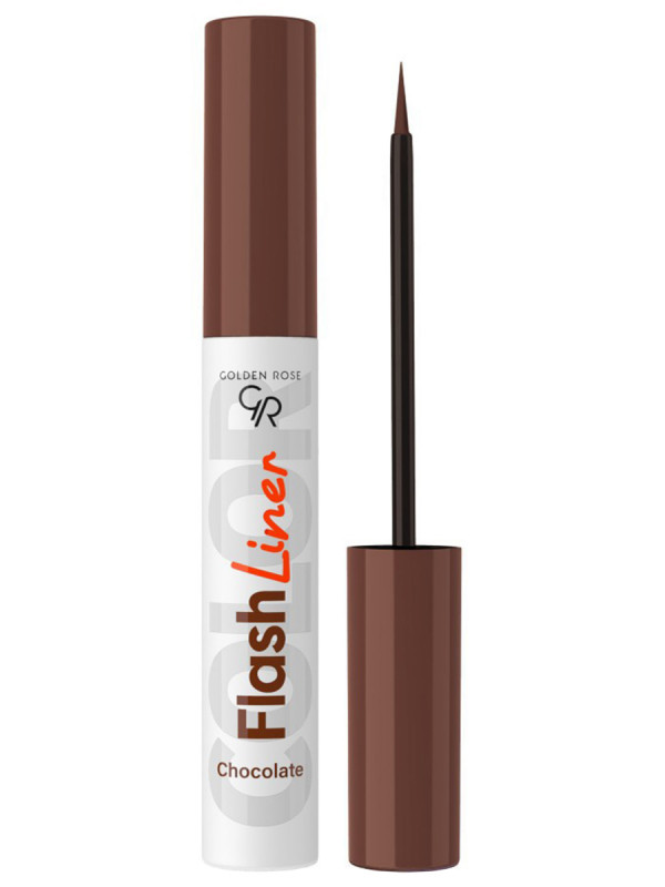 Подводка для глаз Flash Liner Colored, тон 111 chocolate / шоколад от Golden Rose + 1