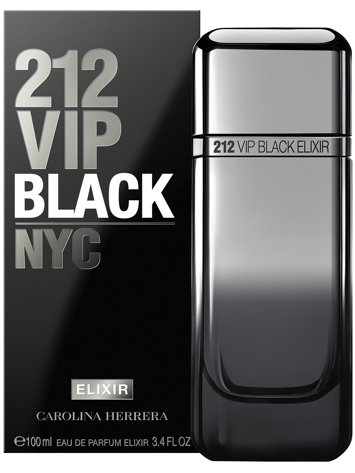 212 VIP Black Elixir Парфюмерная вода мужская 100мл от Carolina Herrera + 6