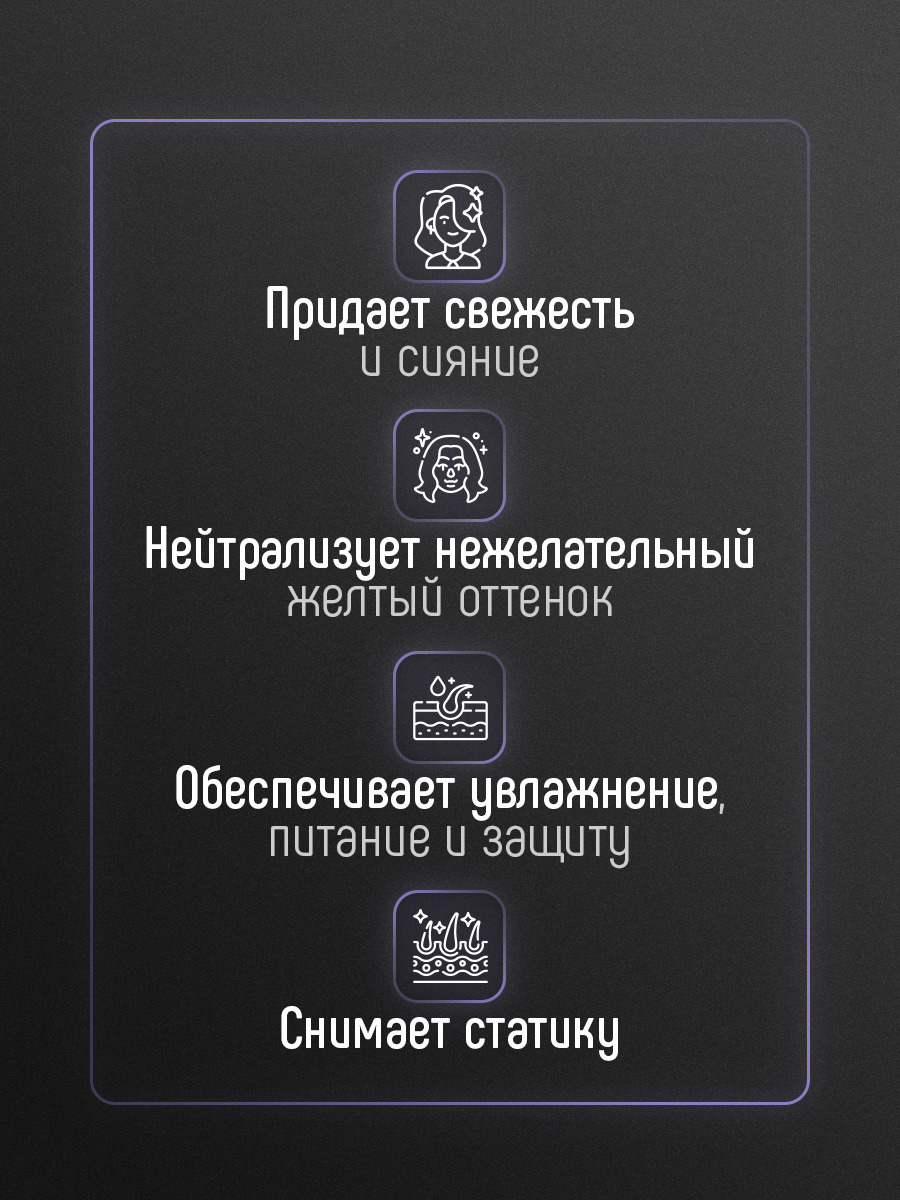 Salon Total Серебристый Шампунь для светлых оттенков Blond Explosion Shampoo 300мл от Concept Moscow + 4