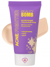 Тональный крем Matte & Cover Foundation Acne Fighter, тон 01 светло-бежевый