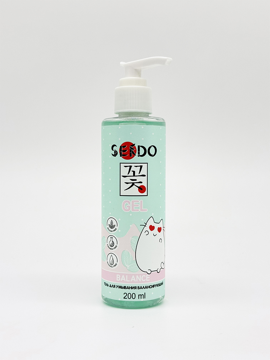 Гель для умывания балансирующий Balance Cleansing Gel 200мл от Sendo + 5
