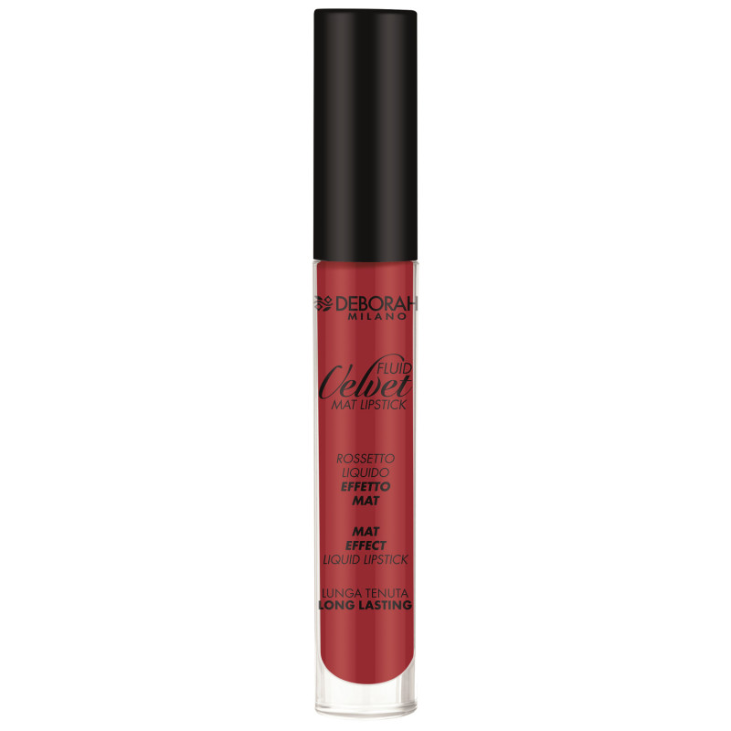 Помада для губ матовая жидкая Fluid Velvet Mat Lipstick, тон 07 огненно-красный  от Deborah Milano + 1