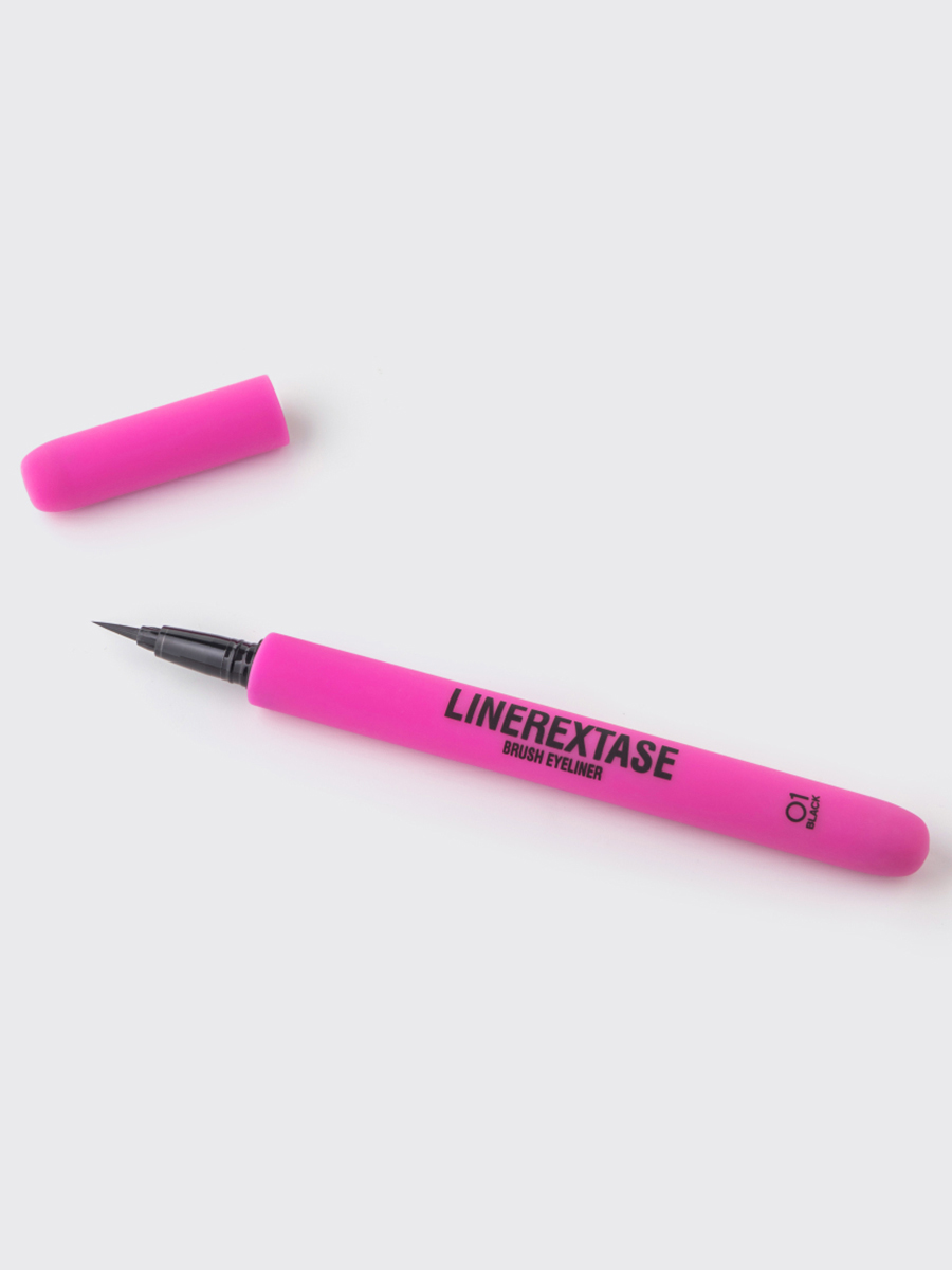 Подводка для глаз с кисточкой Linerextase, тон 01 черный от Vivienne Sabo + 4