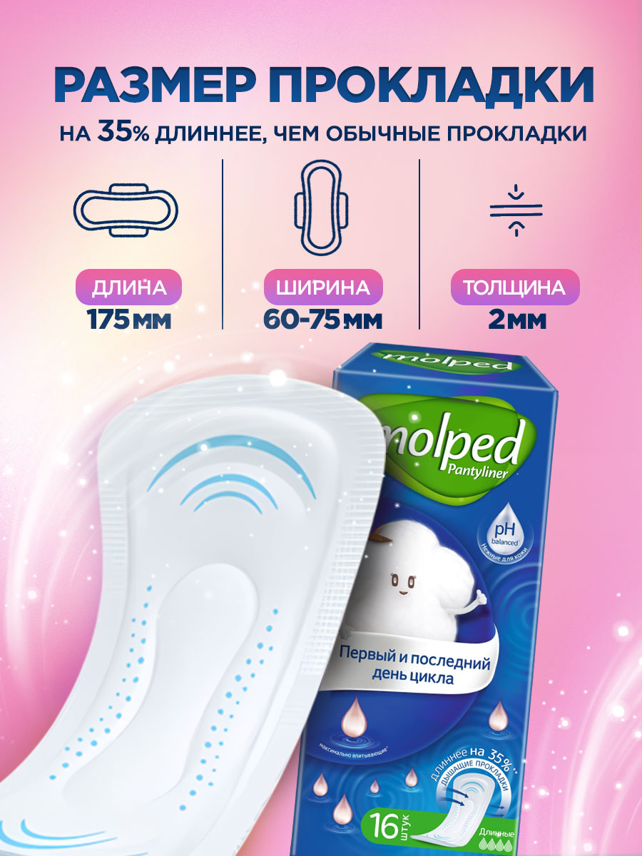 Прокладки ежедневные First&Last 16шт от Molped + 3