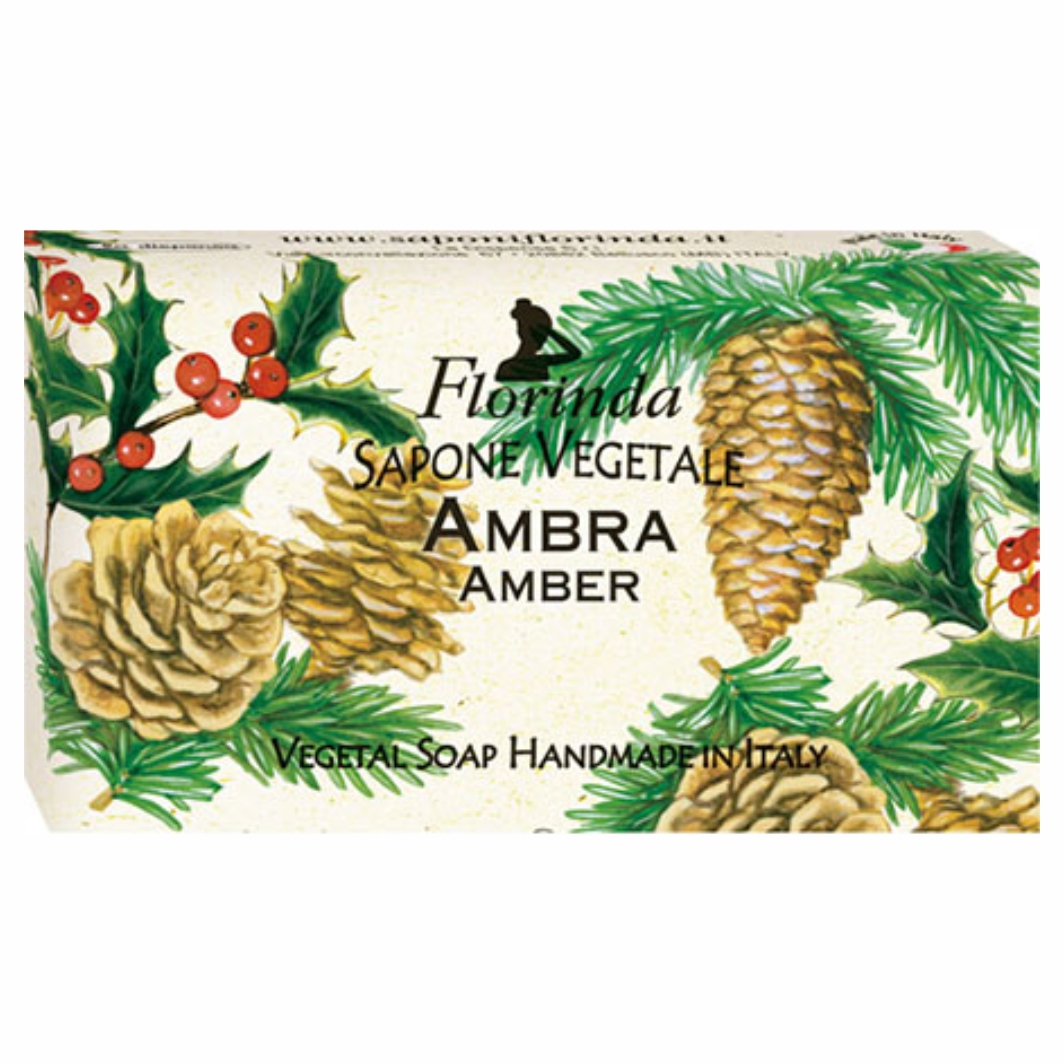 Мыло Новогоднее волшебство Амбра Ambra 100г от Florinda + 2