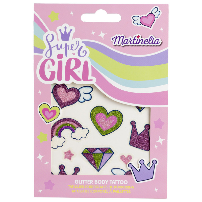 Super girl Блестящие тату  от Martinelia + 1