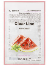 Clear Line Тканевая маска Тонизирующая с экстрактом арбуза 25мл