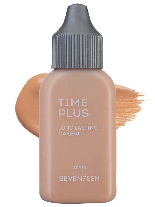 Тональный крем длительного действия Time plus, тон 04 средний / medium от Seventeen + 1