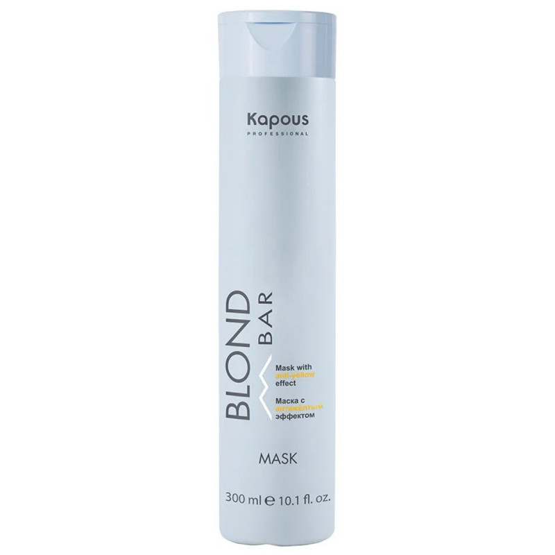 Professional Маска для волос с антижелтым эффектом Blond Bar 300мл от Kapous + 1