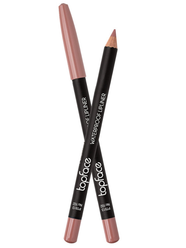 Карандаш для губ водостокий Waterproof Lipliner, тон 102 от TopFace + 1