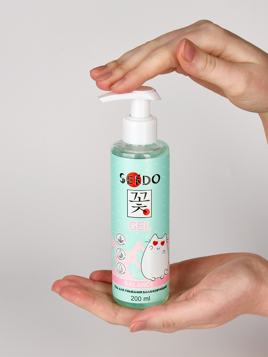 Гель для умывания балансирующий Balance Cleansing Gel 200мл от Sendo + 4