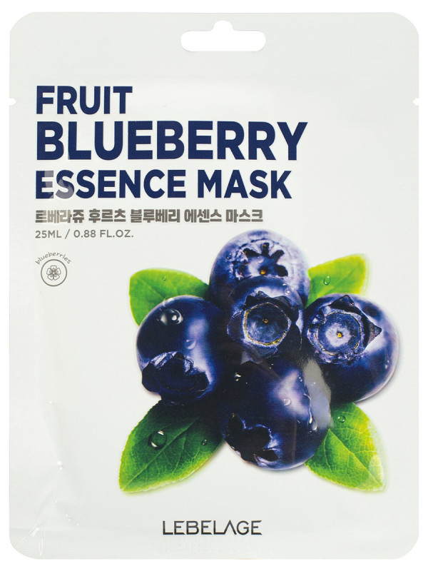 Essence Тканевая маска с экстрактом черники 25мл от Lebelage + 1