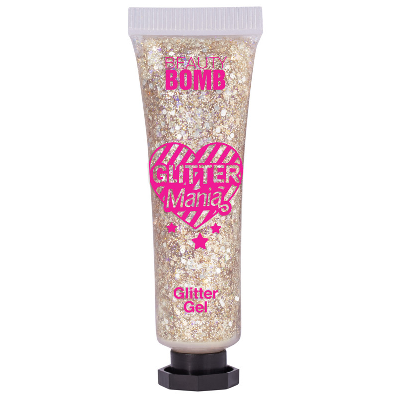 Глиттер гель для лица Glitter Mania, тон 03 от Beauty Bomb + 1