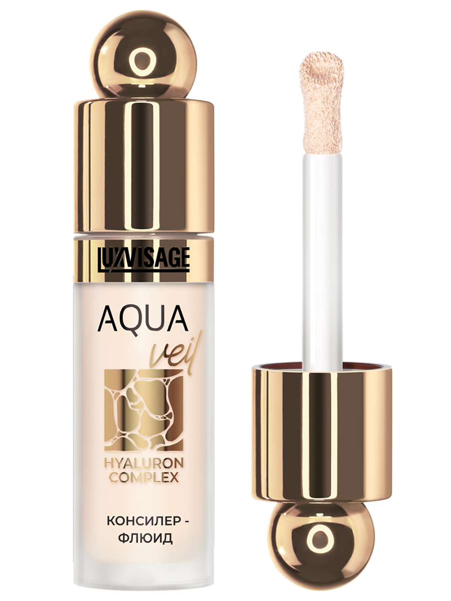 Консилер-флюид Aqua Veil Hyaluron Complex, тон 102 Light от LuxVisage + 7