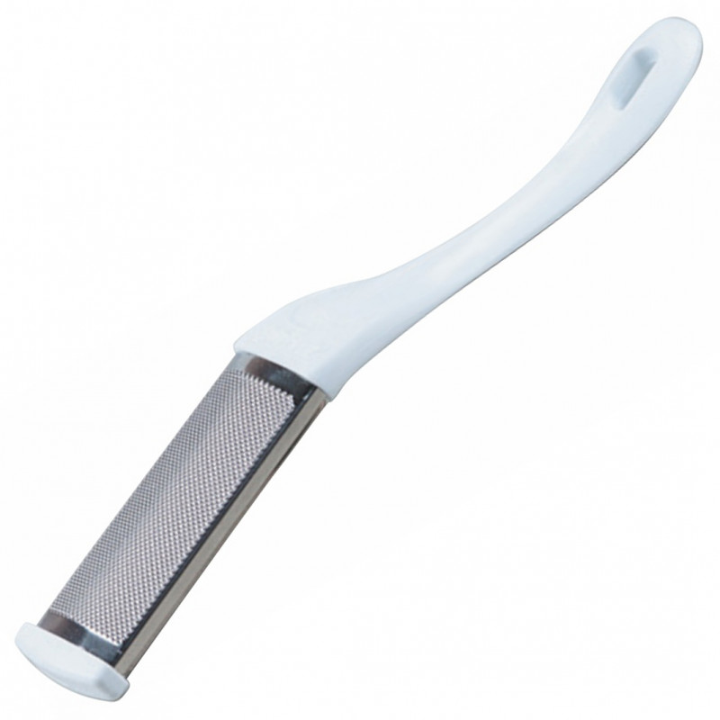 Терка педикюрная односторонняя металлическая RB-07 White от ZINGER + 1