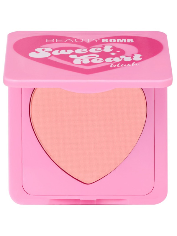 Румяна Sweetheart, тон 02 Heartstopper / персиковый с шиммером от Beauty Bomb + 1