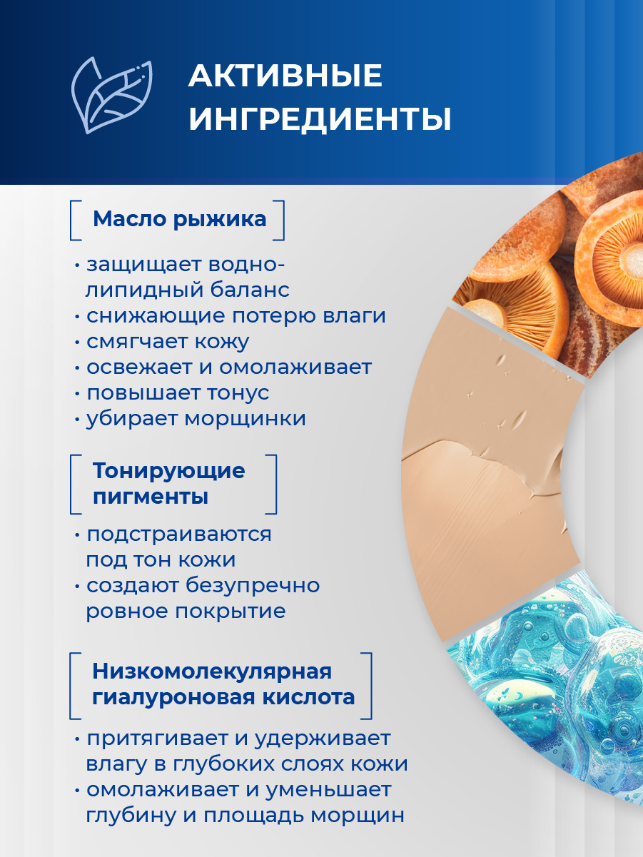 Гиалуроновый ВВ Крем для лица All in One 50мл от Librederm + 7