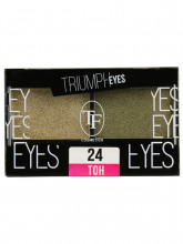 Тени для век двухцветные Triumph Eyes, тон 24 Золотая маслина и Зеленый тростник