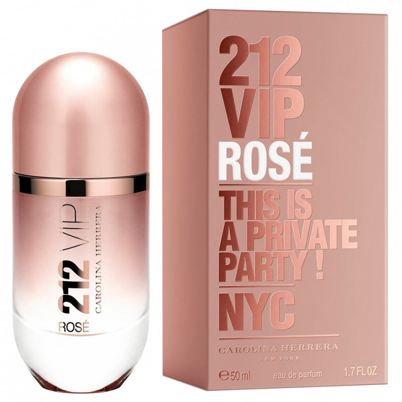 212 VIP Rose Парфюмерная вода женская 50мл  от Carolina Herrera + 1