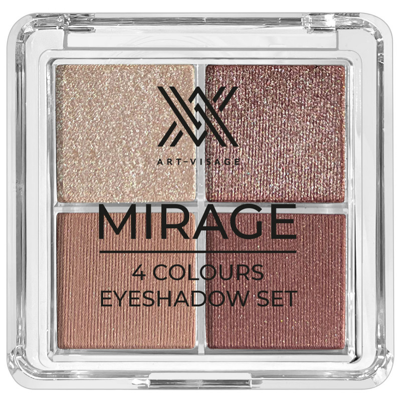 Палетка теней для век Mirage, тон 01 от Art-Visage  + 1