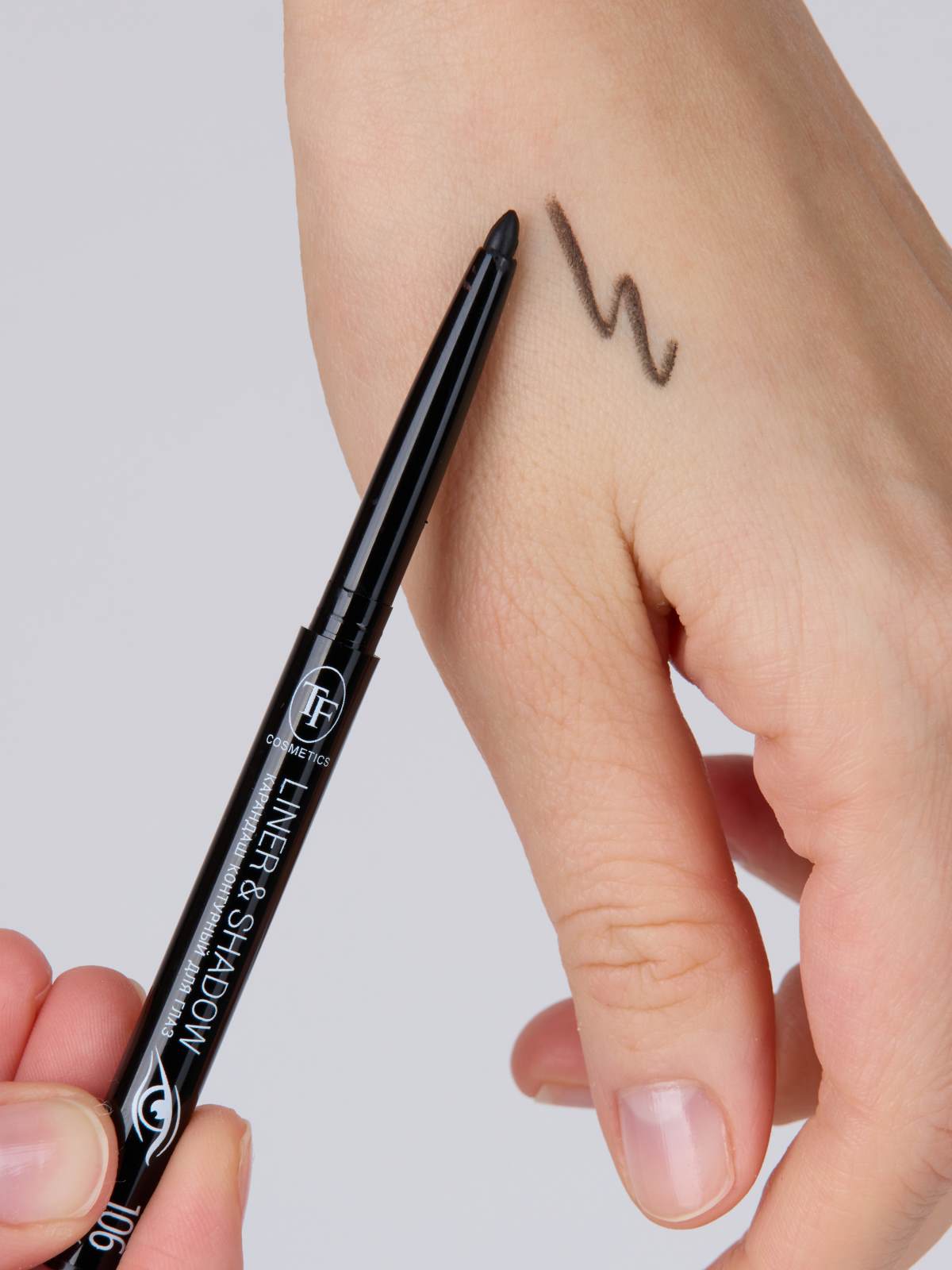 Карандаш для глаз автоматический, тон 106 black/черный от TF cosmetics + 2
