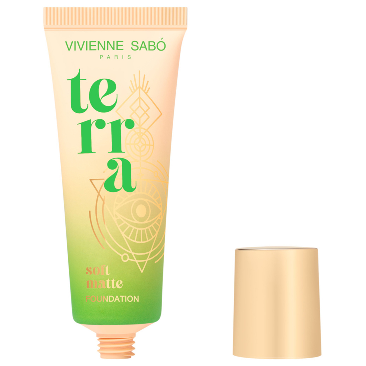 Матовый Тональный крем Terra, тон 03 темно-бежевый от Vivienne Sabo + 4