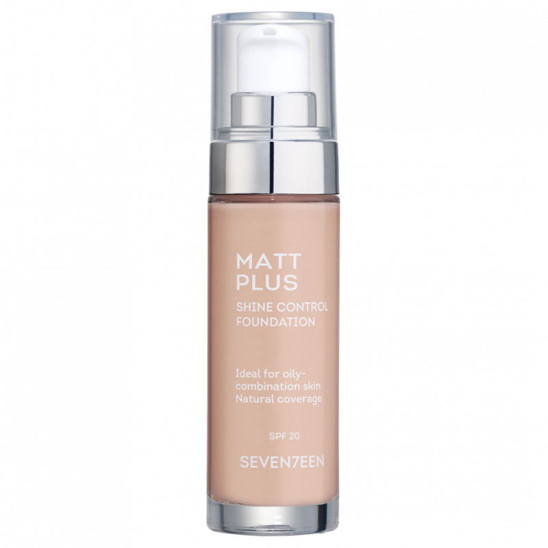 Матирующий тональный крем Matt Plus Shine Control Foundation, тон 01 фарфор от Seventeen + 1