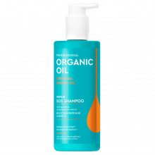Organic Oil Professional SOS-Шампунь на аргановом масле Восстановление и блеск 240мл