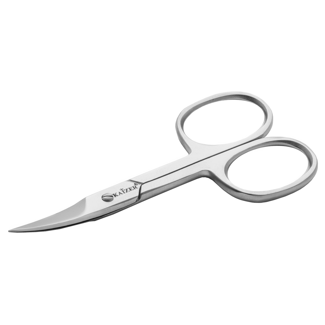 Ножницы маникюрные закругленные, ручная заточка от Kaizer + 2