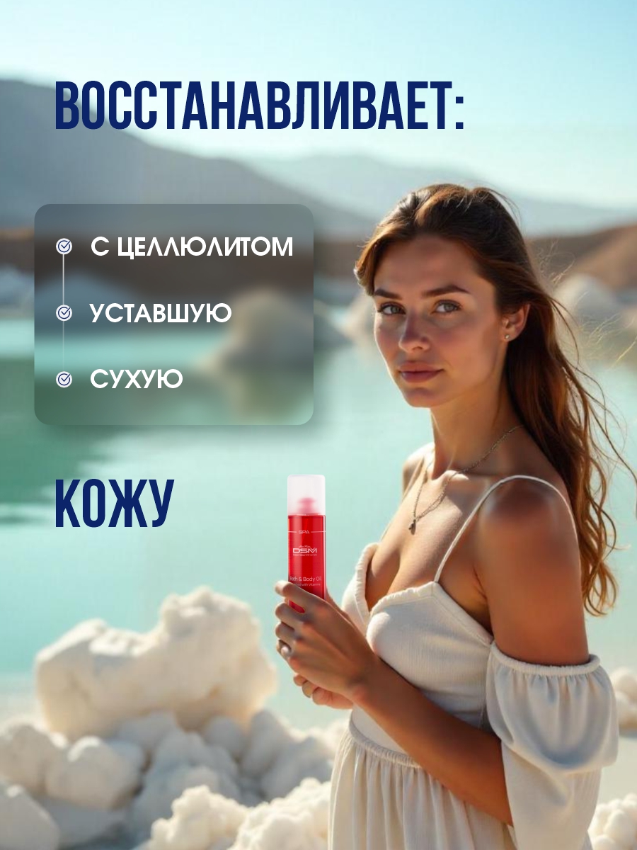DSM SPA Масло для ванны и тела 250мл от Mon Platin + 6