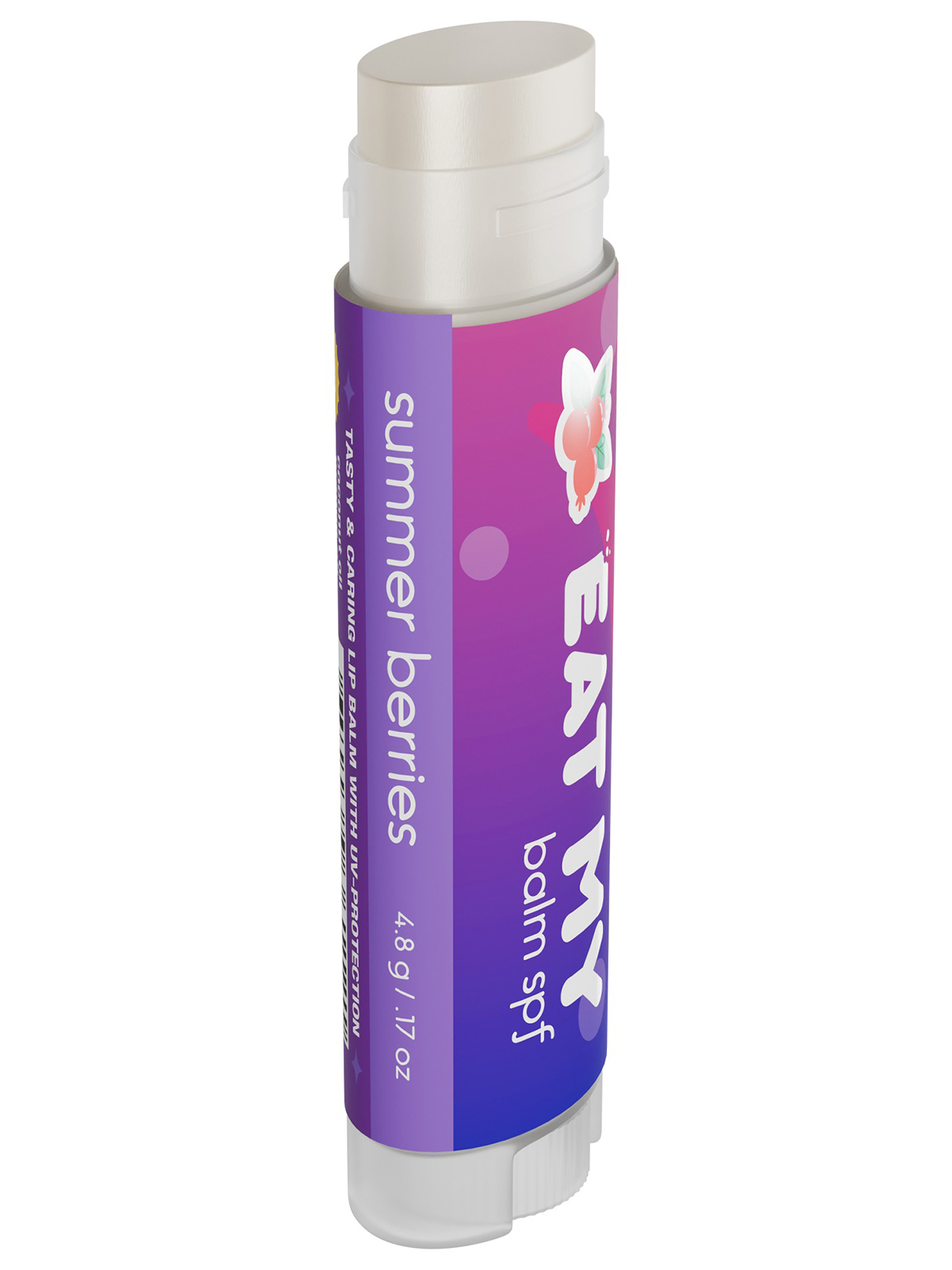 Бальзам для губ c SPF30 Летние ягоды 4,8г от Eat My + 2