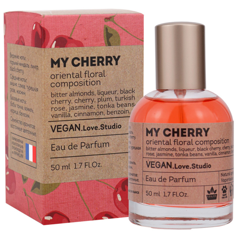Парфюмерная вода женская My Cherry 50мл от VEGAN.Love.Studio + 1