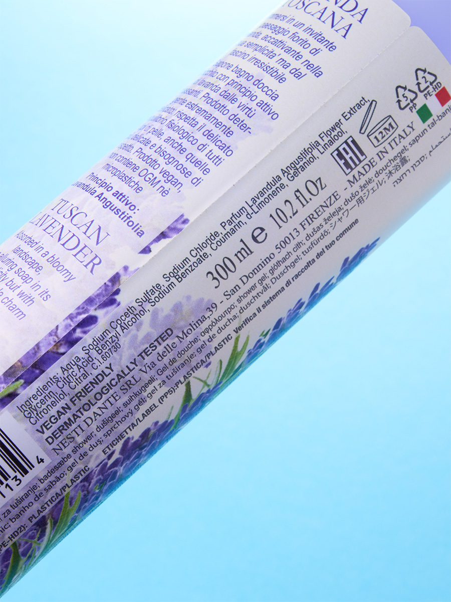 Гель для душа Тосканская лаванда Lavanda Relaxing 300мл от Nesti Dante + 12