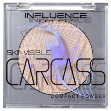 Пудра компактная Skinvisible Carcass, тон 01 бело-бежевый