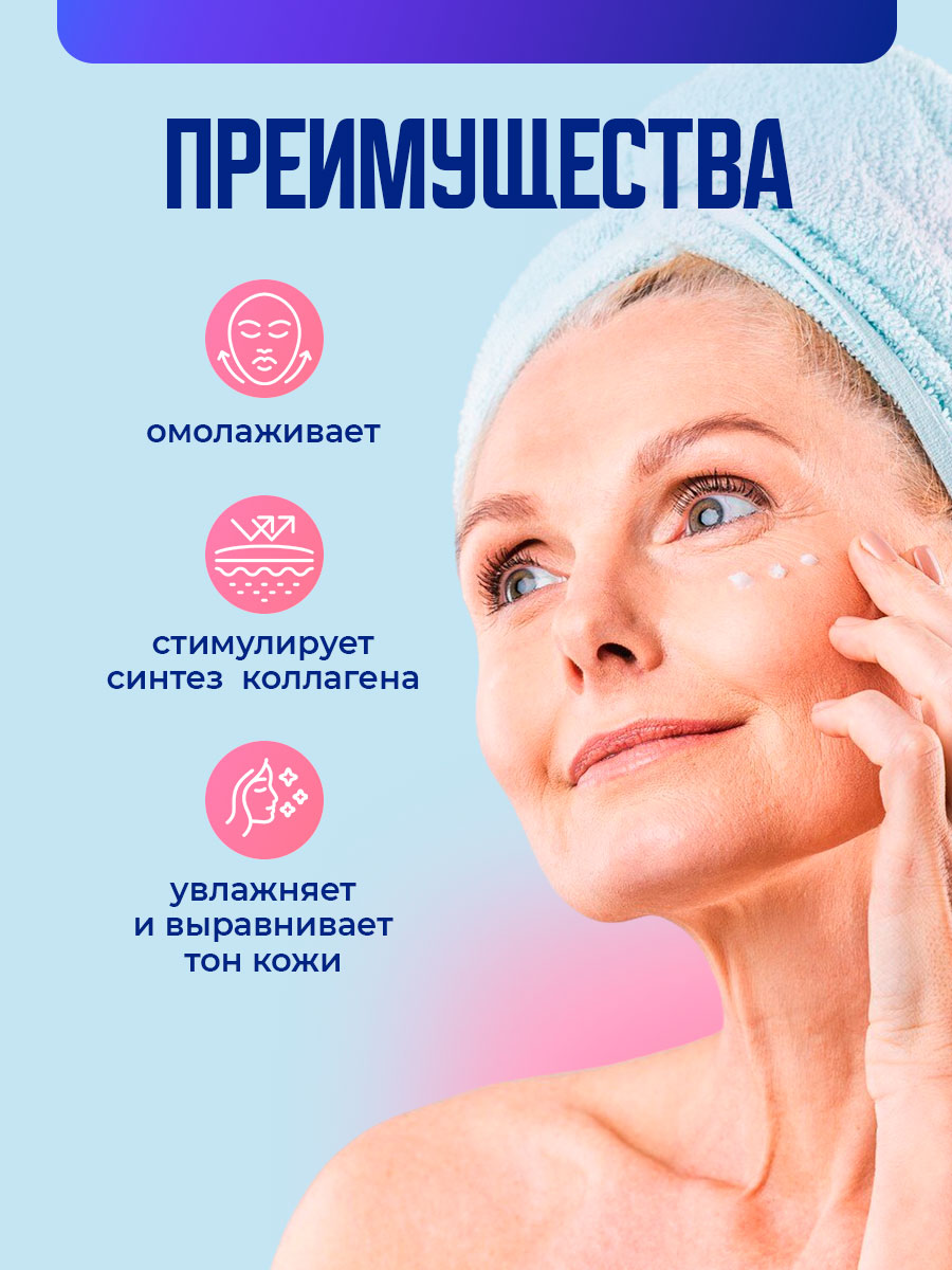 Крем для лица Омолаживающий против морщин Peptide9 75мл от Novosvit + 4