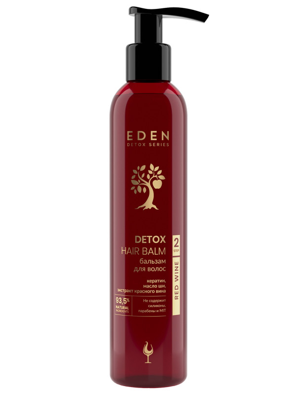 Detox Бальзам для волос Red Wine 350мл  от EDEN + 1
