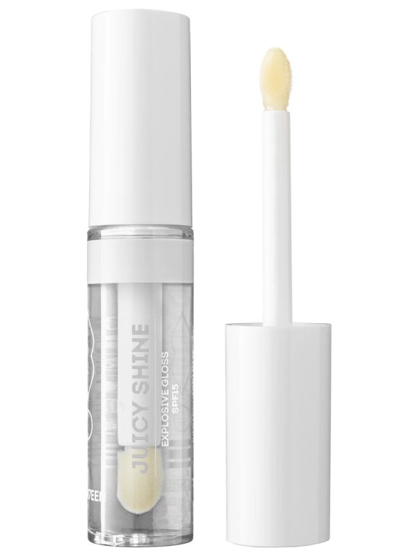 Блеск для губ сияющий Juicy Shine SPF15, тон 01 прозрачный от Seventeen + 1