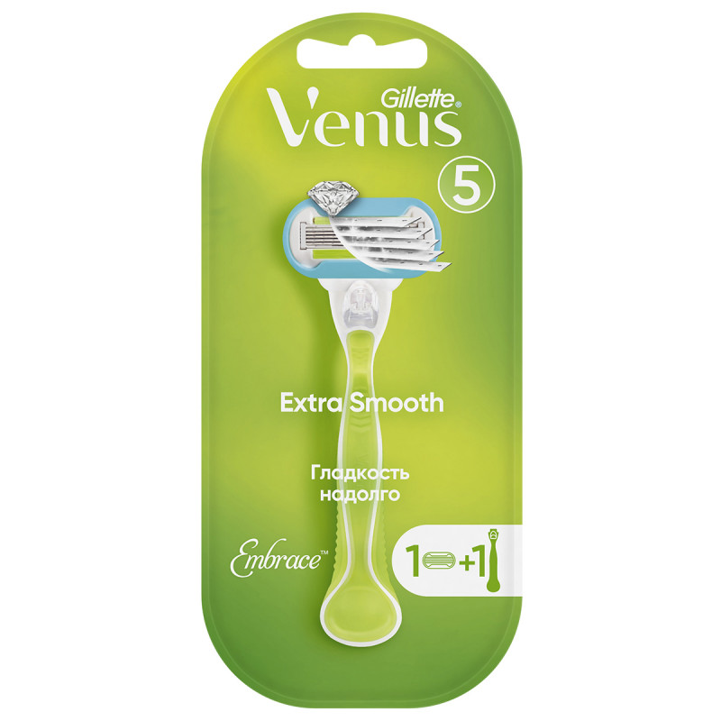 Станок для бритья Venus Extra Smooth + 1 кассета от Gillette + 1