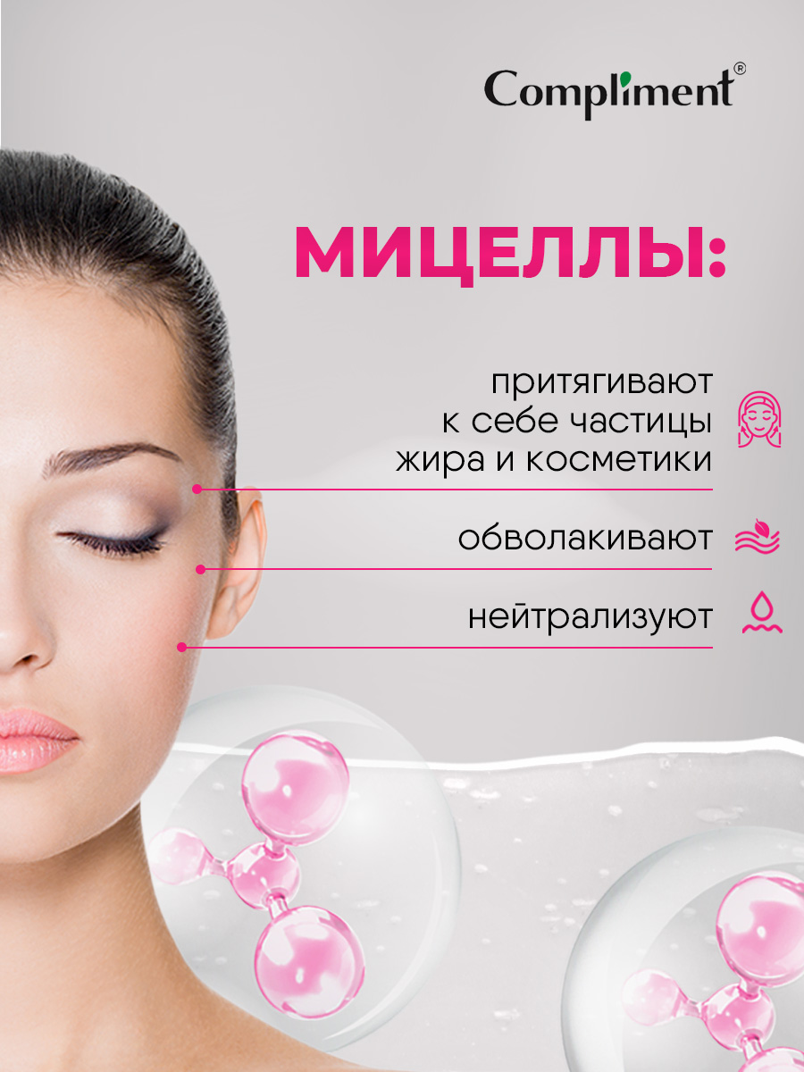 Увлажняющая мицеллярная Мусс-пенка для умывания 150мл от Compliment + 4