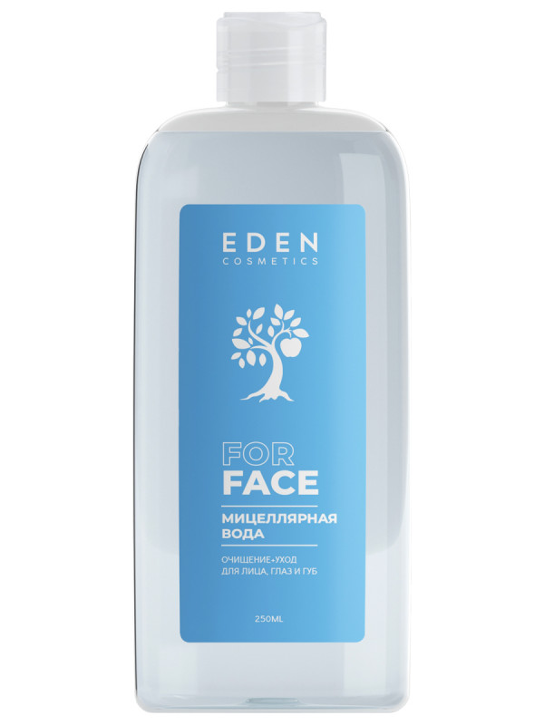 Мицеллярная вода Очищение + уход для лица, глаз и губ 250мл от EDEN + 1