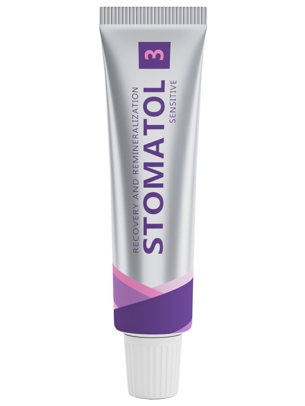 Зубная паста для чувствительных зубов и десен 3 Sensitive 5г от Stomatol + 1
