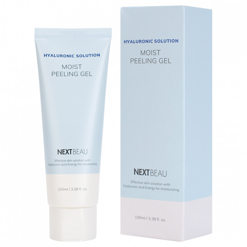 Гель увлажняющий отшелушивающий с гиалуроновой кислотой Hyaluronic Solution Moist Peeling Gel 100мл от Nextbeau + 1