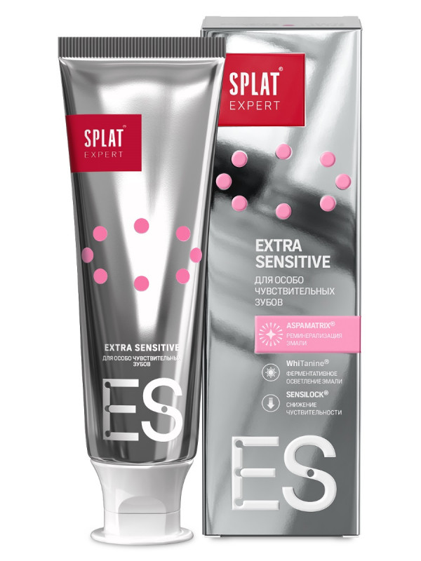 Expert Зубная паста для особо чувствительных зубов Extra Sensitive 75мл от Splat + 1