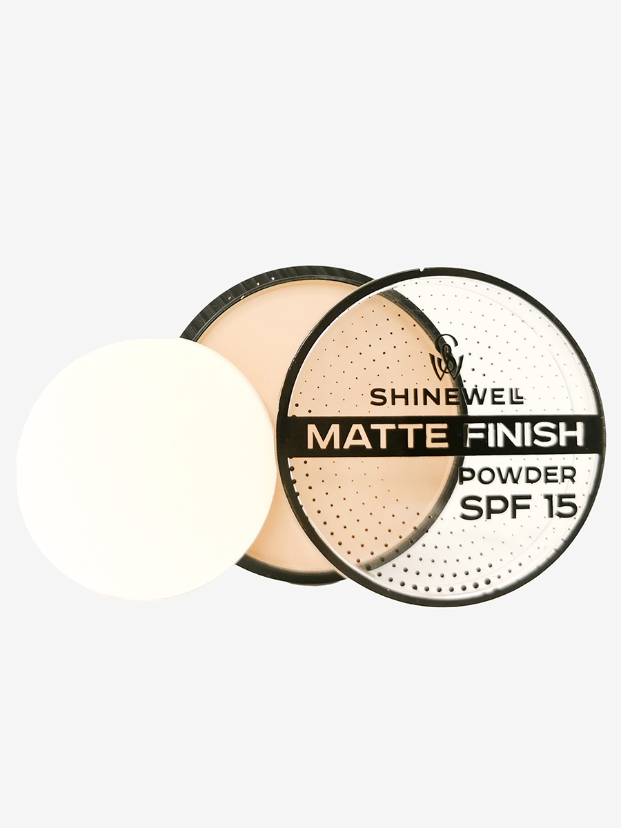 Пудра Powder Matte Finish SPF15, тон 01 слоновая кость от SHINEWELL + 2