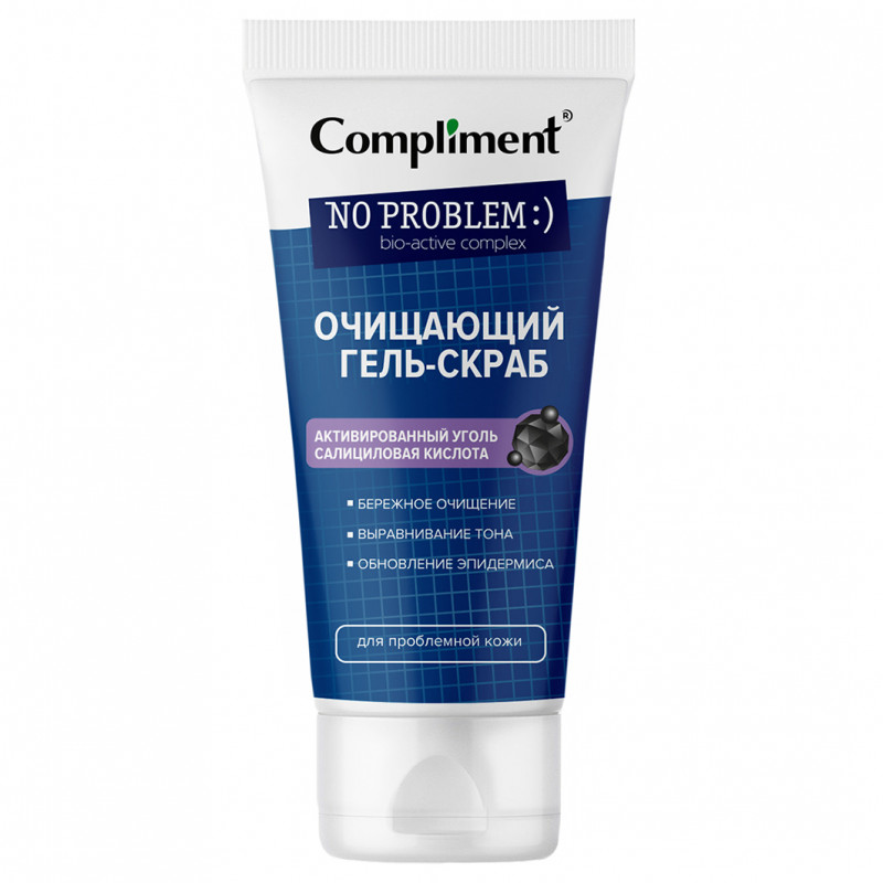 No Problem Очищающий Гель-скраб для проблемной кожи 150мл от Compliment + 1